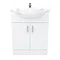 Cove White 650mm Vanity Unit (Flat Packed)  Standard Large Image