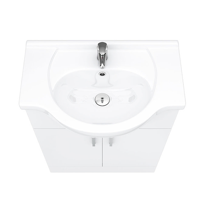 Cove White 650mm Vanity Unit  In Bathroom Large Image