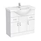 Cove White 850mm Vanity Unit Large Image