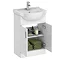 Cove White Gloss Double Basin Vanity + Drawer Combination Unit  Profile Large Image