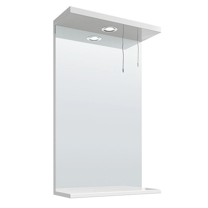 Cove White Illuminated Mirror (450mm Wide) Large Image