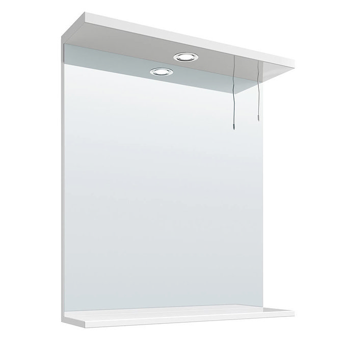 Cove White Illuminated Mirror (650mm Wide) Large Image