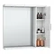 Cove White Illuminated Mirror Cabinet (750mm Wide)  Profile Large Image