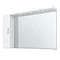 Cove White Large Illuminated Mirror Cabinet (1200mm Wide) Large Image