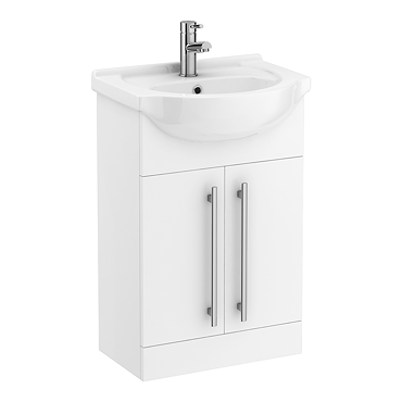 Cove White PVC 550mm Vanity Unit - 100% Waterproof