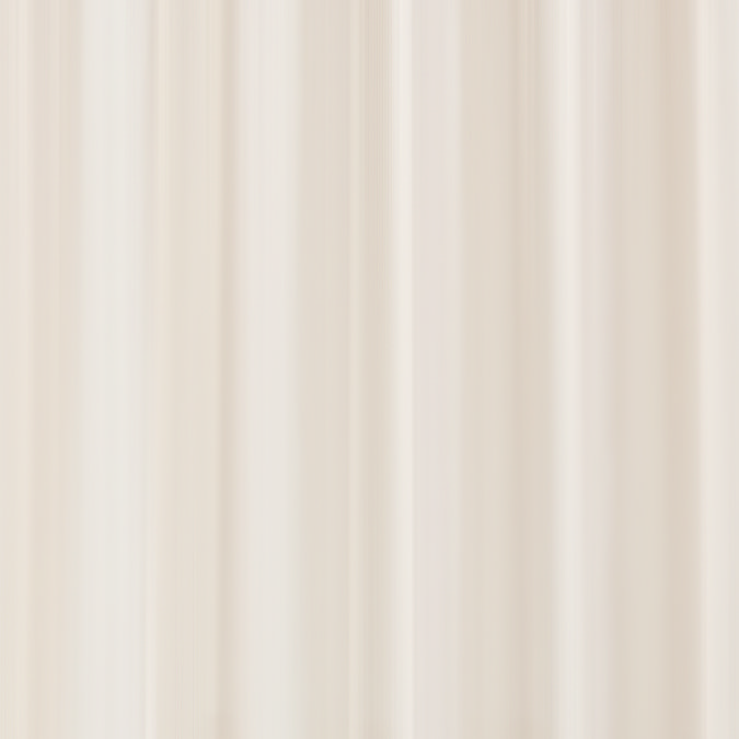 Cream Polyester Shower Curtain 1800mm x 1800mm