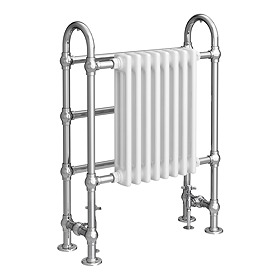 Crosby Traditional Floor Standing Towel Rail Column Radiator (850 x 673mm)