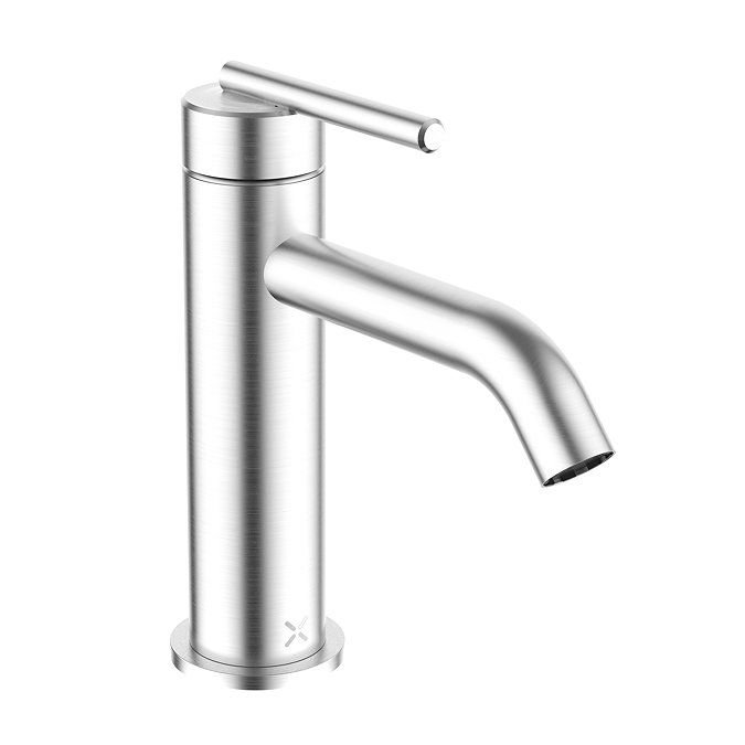 Crosswater 3ONE6 Monobloc Basin Mixer - Stainless Steel