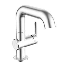 Crosswater 3ONE6 Swivel Spout Basin Mixer - Stainless Steel