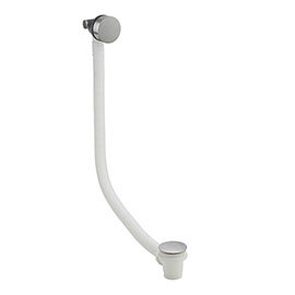 Crosswater 3ONE6 Stainless Steel Bath Filler with Click Clack Waste - TS0370S Medium Image