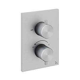 Crosswater 3ONE6 Stainless Steel Crossbox 1 Outlet Trimset Medium Image