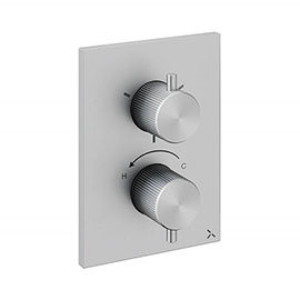 Crosswater 3ONE6 Stainless Steel Crossbox 3 Outlet Trimset Medium Image