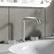 Crosswater 3ONE6 Stainless Steel Deck Mounted 3 Hole Set Basin Mixer - TS135DNS  Profile Large Image