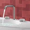 Crosswater 3ONE6 Stainless Steel Deck Mounted 3 Hole Set Basin Mixer - TS135DNS  Feature Large Image