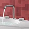 Crosswater 3ONE6 Stainless Steel Deck Mounted 3 Hole Set Basin Mixer - TS135DNS Feature Large Image