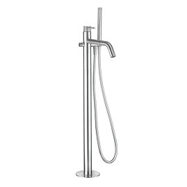 Crosswater 3ONE6 Stainless Steel Freestanding Bath Shower Mixer - TS416FS Large Image