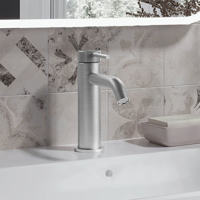 Crosswater 3ONE6 Stainless Steel Mono Basin Mixer Tap - TS110DNS Profile Large Image