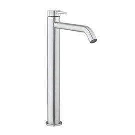 Crosswater 3ONE6 Stainless Steel Tall Mono Basin Mixer Tap - TS112DNS Medium Image