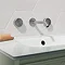 Crosswater 3ONE6 Stainless Steel Wall Mounted 3 Hole Set Basin Mixer - TS130WNS  Feature Large Image