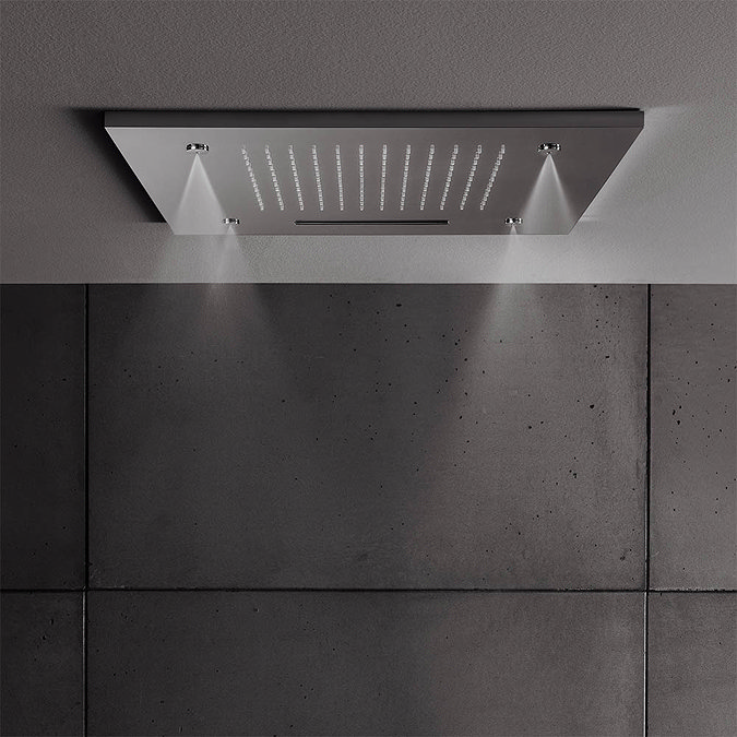 Crosswater 500mm Square Multifunction Recessed Shower Head - FH500C Feature Large Image