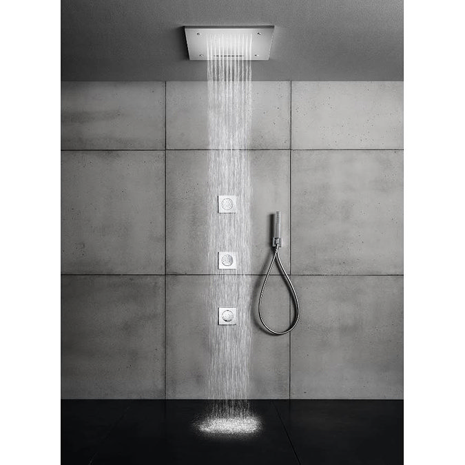 Crosswater 500mm Square Multifunction Recessed Shower Head - FH500C  additional Large Image