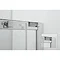 Crosswater 800 x 800mm Clear 6 Silver Quadrant Shower Enclosure - CAQDS0800 Feature Large Image
