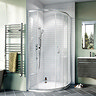 Crosswater 800 x 800mm Kai 6 Quadrant Single Door Shower Enclosure - KLQSSC0800  Profile Large Image