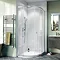 Crosswater 800 x 800mm Kai 6 Quadrant Single Door Shower Enclosure - KLQSSC0800  Profile Large Image