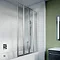 Crosswater 800mm Kai 6 Four Panel Fully Folding Bath Screen Large Image