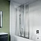 Crosswater 800mm Kai 6 Four Panel Fully Folding Bath Screen - Left Hand - KLFBSSC0800L Large Image