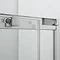 Crosswater 900 x 900mm Clear 6 Silver Quadrant Shower Enclosure - CAQDS0900  Standard Large Image