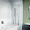 Crosswater 900mm Kai 6 Single Panel Bath Screen - KLBSSC0900  Profile Large Image