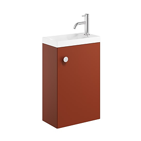 Crosswater Alo 400 Cloakroom Wall Hung Vanity Unit - Soft Clay