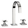 Crosswater - Alvero 3 Tap Hole Basin Mixer - AL135DNC Large Image