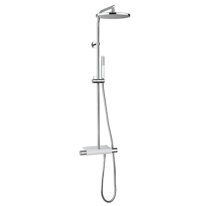 Crosswater - Arctic Chrome and White Multifunction Thermostatic Shower Valve with Kit - RM600WC Larg