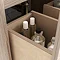 Crosswater Arena 600 Wall Hung Vanity Unit with Brushed Brass Handle - Pure White Gloss  Feature Lar