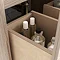 Crosswater Arena 600 Wall Hung Vanity Unit with Brushed Brass Handle - Pure White Gloss Feature Lar