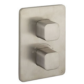 Crosswater Atoll/Glide II/Marvel Crossbox 1 Outlet Trim & Levers Stainless Steel Medium Image