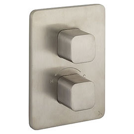 Crosswater - Atoll/Glide II/Marvel Crossbox 3 Outlet Trim & Levers Stainless Steel  Medium Image