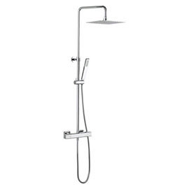 Crosswater - Atoll Square Multifunction Thermostatic Shower Valve and Kit - SQ600WC Medium Image