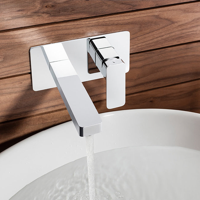 Crosswater - Atoll Wall Mounted 2 Hole Set Basin Mixer - AT121WNC  Profile Large Image