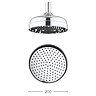 Crosswater Belgravia 200mm Easy Clean Fixed Shower Head - Chrome