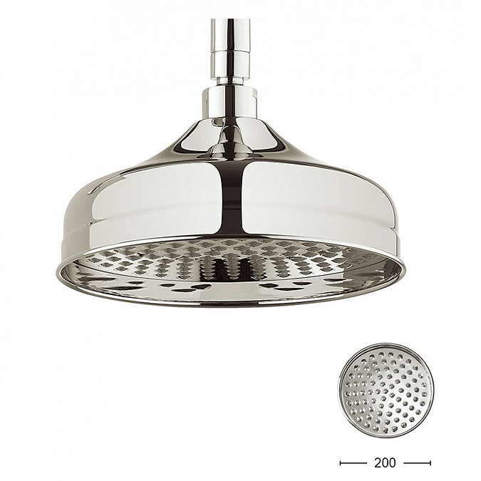 Crosswater - Belgravia 200mm Round Fixed Showerhead - Nickel - FH08N Large Image