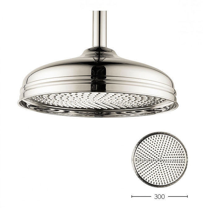 Crosswater - Belgravia 300mm Round Fixed Showerhead - Nickel - FH12N Large Image