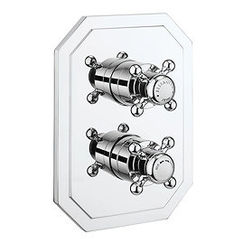 Crosswater Belgravia Chrome Crossbox 1 Outlet Trim Set Large Image