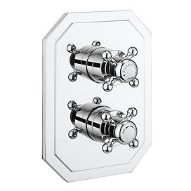 Crosswater Belgravia Chrome Crossbox 1 Outlet Trim Set Large Image
