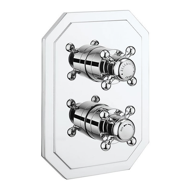 Crosswater Belgravia Chrome Crossbox 2 Outlet Multi-flow Trim Set Large Image