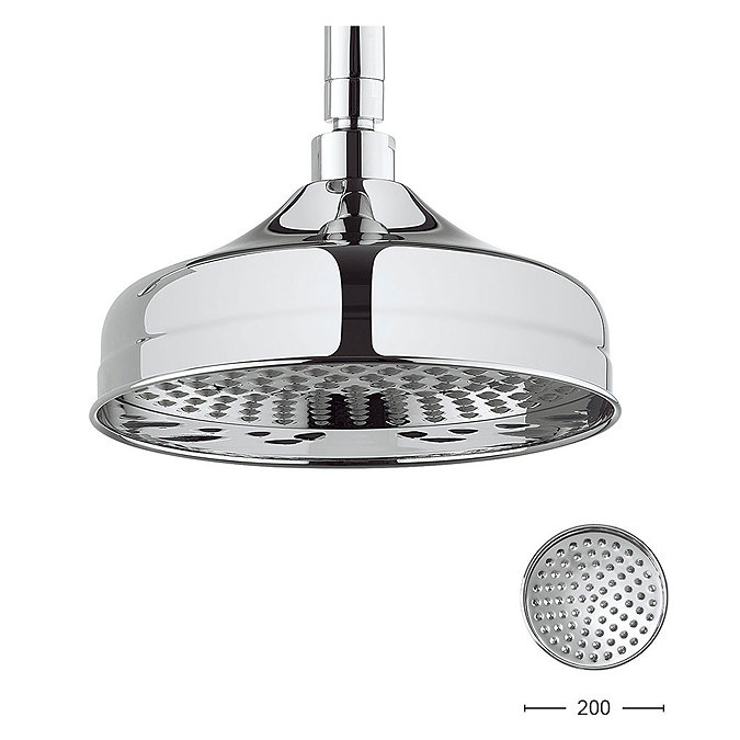 Crosswater - Belgravia Compact Thermostatic Shower Valve with Fixed Head - Chrome In Bathroom Large 