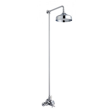 Crosswater - Belgravia Compact Thermostatic Shower Valve with Fixed Head - Chrome Profile Large Imag