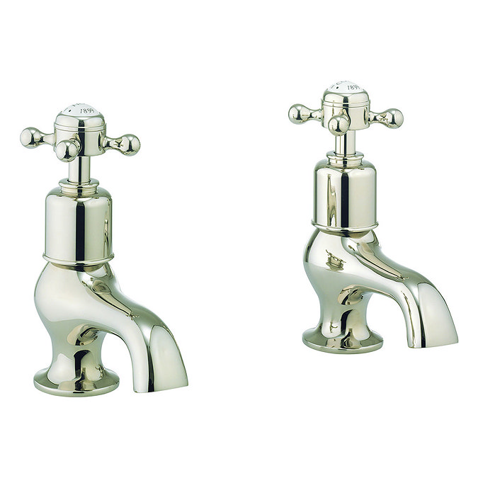 Crosswater - Belgravia Crosshead Bath Pillar Taps - Nickel - HG340DN Large Image